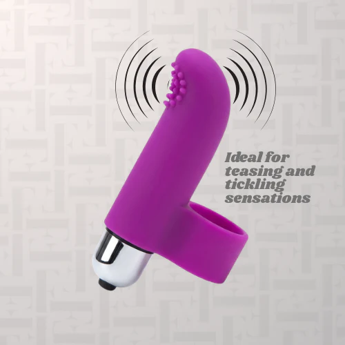 Finger Tickler Ribbed G-spot Vibrator - Image 4