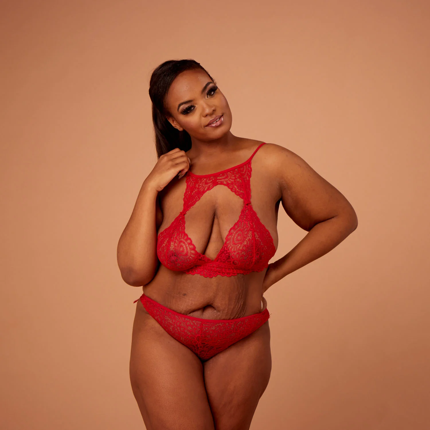 Harlow Lace Choker Style Bralet & Knicker Set - Image 5