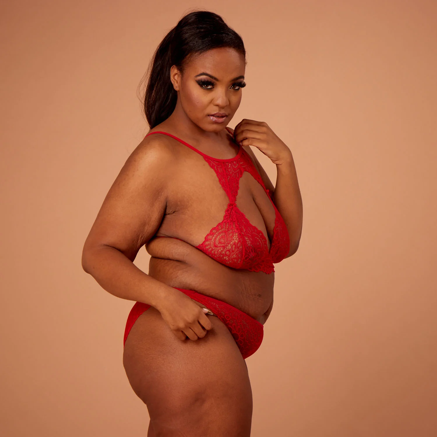 Harlow Lace Choker Style Bralet & Knicker Set - Image 6