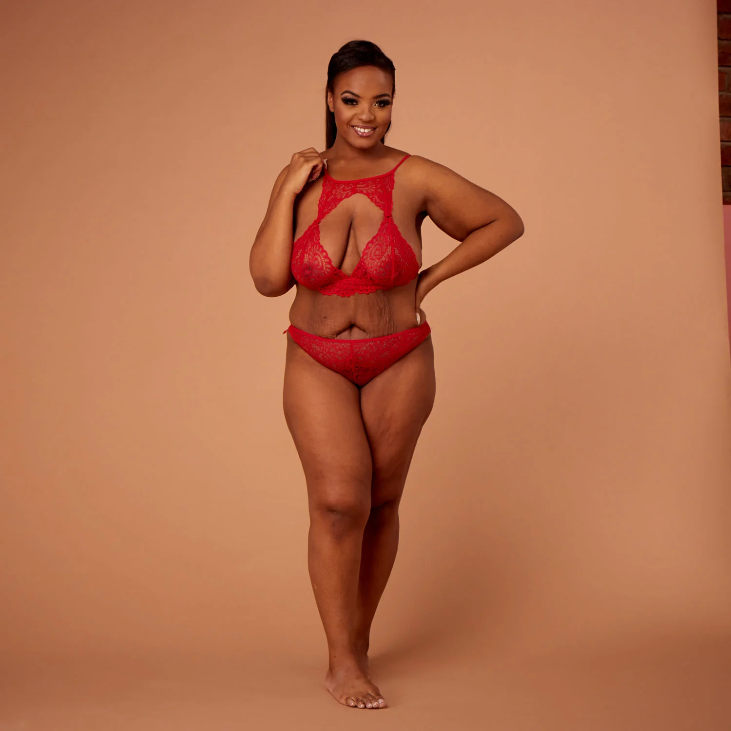 Harlow Lace Choker Style Bralet & Knicker Set - Image 8