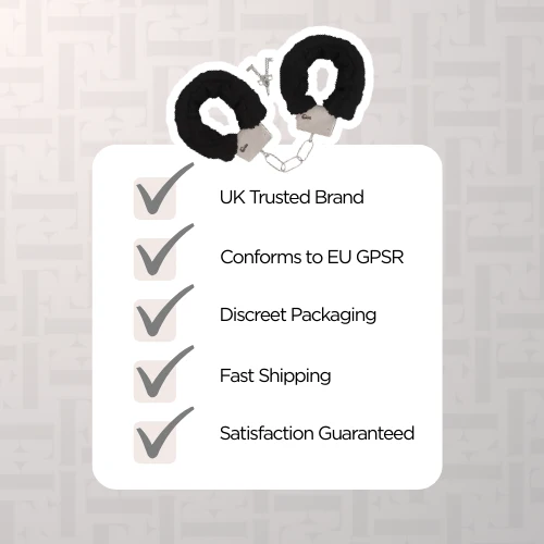 Fluffy Metal Handcuffs - Various Colours - Image 4